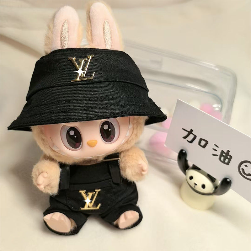 Elegantes Schwarzes Louis Vuitton Kleid für dein Labubu Monster – Luxus trifft auf Cutie-Faktor!