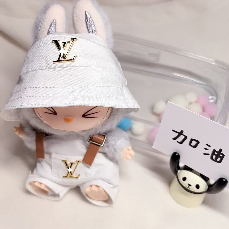 Elegantes Schwarzes Louis Vuitton Kleid für dein Labubu Monster – Luxus trifft auf Cutie-Faktor!